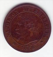 Napoléon III Tête Nue. 2 Centimes 1856 BB - - 2 Centimes