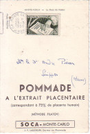 MONACO - COLLECTION SOCA - METHODE FILATOV - SUPPOSITOIRES - LE 23-5-1956. - Lettres & Documents