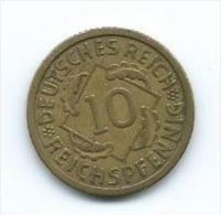 Republique De Weimar 10 Reichspfennig 1931 A - 10 Rentenpfennig & 10 Reichspfennig
