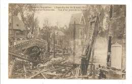 BRUXELLES - BRUSSELS - BELGIQUE - L´INCENDIE DES 14-15 AOUT 1910 - KERMESSE - VUE D'UN PONT DE LA SENNE - Fêtes, événements