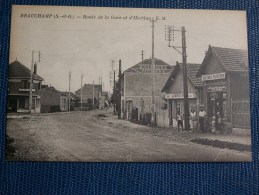 ""   CPA  BEAUCHAMPS  // RUE  DE  LA  GARE  ET  D ' HERBLAY  "" - Beauchamp