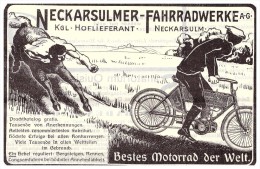 Original Werbung - 1905 - NSU Motorrad , Neckarsulm , Moto , Oldtimer !!! - Motorräder