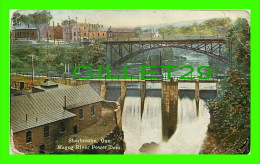 SHERBROOKE, QUÉBEC - MAGOG RIVER POWER DAM - PUB. BY INTERNATIONAL POST CARD CO - - Sherbrooke