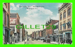 SHERBROOKE, QUÉBEC - RUE WELLINGTON - ANIMÉE - PUB. BY INTERNATIONAL POST CARD CO - - Sherbrooke