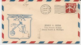 US - 1962 ENTIRE AIR MAILCOVER - FIRST FLIGHT US AIR MAIL From BALTIMORE - At Back KNOXVILLE, TENN Cancel - 1961-80