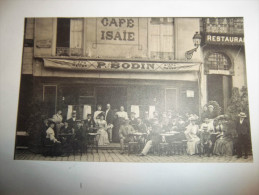 2vlt - CPA - CAFE P.BODIN - CAFE ISAIE - ( Rue Du Val De Mayenne ) - [53] - Mayenne - Laval