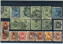 - EGYPTE 1922/39  . TIMBRES DE 1927/32 OBLITERES . - Used Stamps