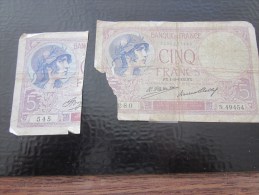 Billet De La Banque De France >1932 DeVIOLET   >> 5F Cinq Francs  >>>>    Vendu En L'état - 5 F 1917-1940 ''Violet''