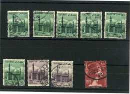 - EGYPTE 1953/59 . ENSEMBLE DE TIMBRES DE 1953/56 OBLITERES . - Oblitérés