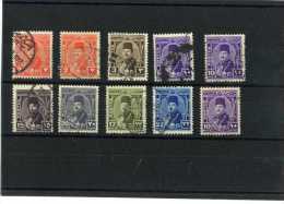 - EGYPTE 1940/53 . ENSEMBLE DE TIMBRES DE 1944/46  OBLITERES . - Usati