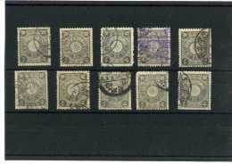 - JAPON 1868/1912 . TIMBRES DE 1899/1902 OBLITERES . - Oblitérés