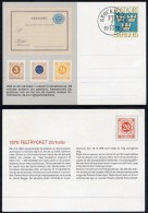 SWEDEN 1972 Centenary Of Ring-type Stamps Set Of 2 Postal Stationery Cards,  Unused And Cancelled..   Michel P93, 93I - Postwaardestukken