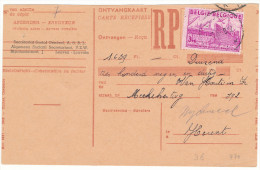 19?? Ontvangkaart Met PZ 770 Stempel ??Leuven?? Zie Scan(s) - 1948 Export