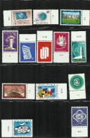 UNITED NATIONS GENEVE GINEVRA ONU - UN - UNO 1969 1970 DEFINITIVE 13 STAMPS FIRST ISSUE ORDINARI PRIMA EMISSIONE MNH - Gebruikt