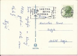 Happy New Year, Zagreb, 24.12.1976., Yugoslavia, Postcard - Otros & Sin Clasificación