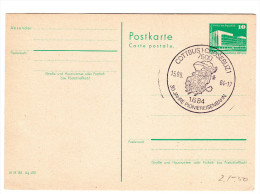 ALLEMAGNE DDR ENTIER POSTAL  CACHET à DATE TRAIN - Autres & Non Classés