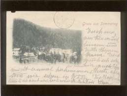 Gruss Aus Semmering Hotel Panhans Pas D'éditeur écrite En 1897 - Semmering