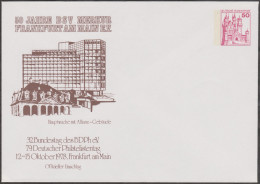 Allemagne 1978. Privatganzsache, Entier Postal Timbré Sur Commande. Philatelistentag Frankfurt. Hauptwache - Buste Private - Nuovi