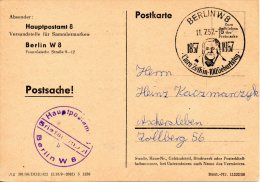 RDA - BERLIN W8. Carte Ayant Circulé En 1957. Clara Zetkin. - Machines à Affranchir (EMA)