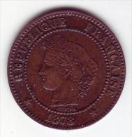 Cérès. 2 Centimes 1878 A . - 2 Centimes