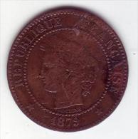 Cérès. 2 Centimes 1879 A . - 2 Centimes