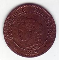 Cérès. 2 Centimes 1889 A . - 2 Centimes