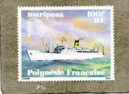 POLYNESIE Française :Navires En Polynésie : "Mariposa" - Bateaux - Transport - - Neufs