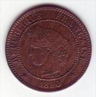 Cérès. 2 Centimes 1890 A . - 2 Centimes