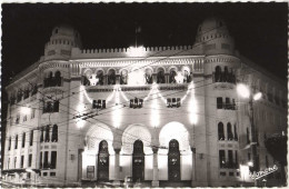 Algérie, Alger Vers 1955. La Nuit, Hôtel Des Postes - Poste & Facteurs