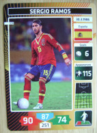 2014 PANINI CARD (NOT STICKER) FIFA SOCCER WORLD CUP SERGIO RAMOS SPAIN ESPANA - Sonstige & Ohne Zuordnung
