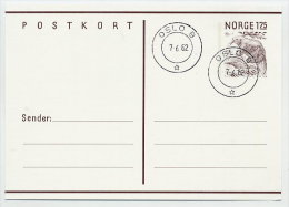 NORWAY 1982 1.75 Postal Stationery Card, Cancelled.  Michel P182 - Postwaardestukken