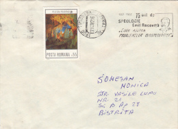 2288- EMIL RACOVITA, EXPLORER, CAVE, STAMP AND SPECIAL POSTMARK ON COVER, 1982, ROMANIA - Explorers