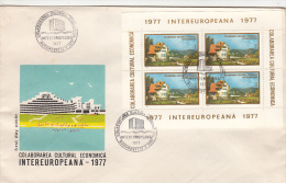 247FM- CULTURAL AND ECONOMIC EUROPEAN COOPERATION, COVER FDC, 1977, ROMANIA - FDC
