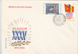 2333- NATIONAL DAY, REPUBLIC ANNIVERSARY, COVER FDC, 1979, ROMANIA - FDC