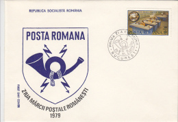 2334- ROMANIAN STAMP'S DAY, COVER FDC, 1979, ROMANIA - FDC