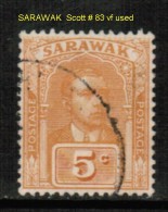 SARAWAK    Scott  # 83 VF USED - Sarawak (...-1963)