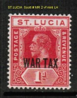 ST.LUCIA    Scott  # MR 2* VF MINT LH - St.Lucia (...-1978)