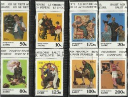 Zaire 1981 Norman Rockwell Set MNH - Otros & Sin Clasificación