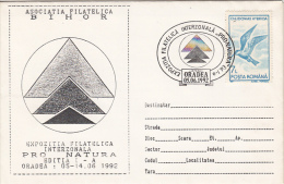 2467- BIRDS, WHISKERED TERN, SPECIAL COVER, 1992, ROMANIA - Piciformes (pájaros Carpinteros)