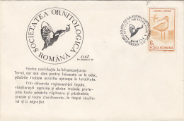 2514- BIRDS, BLACK TAILED GODWIT, SPECIAL COVER, 2000, ROMANIA - Cigognes & échassiers