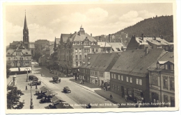 Aue In Sachsen, Markt Mit Blick Nach Der König Friedrich August Warte, 1936 - Aue