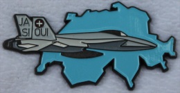 VOTATIONS POUR LES AVIONS F/A 18 HORNET - JA,SI,OUI  - 500 EXEMPLAIRES - CARTE DE LA SUISSE             (11) - Luftfahrt