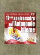 Nelle-CALEDONIE : 17 Ans De L'Autonomie Interne : Détail De Drapeau Et Emblème- - Unused Stamps