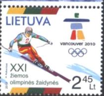 Mint Stamp Olympic Games Vancouver  2010  From Lithuania - Hiver 2010: Vancouver