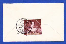 ENVELOPPE -- CACHET - CORREIOS . LISBOA - 6.NOV.53 - Lettres & Documents