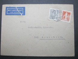 1950, Mischfrankatur Auf Brief - Storia Postale