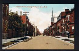 RB 992 - Early Postcard - Germain Street Looking North - St John New Brunswick Canada - St. John