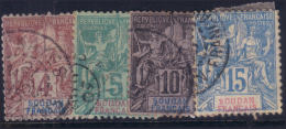 Soudan: 4c Au 15c Groupe Oblitéré TB (Dallay N° 5 à 8 , Cote +50€ ) - Used Stamps