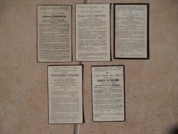 Delcampe - 10 Doodsbeeldjes Schepdaal Pôrt Volgens Post - Dilbeek