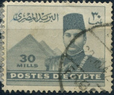 Pays : 160,31 (Egypte : Royaume (Farouk Ier)   Yvert Et Tellier N° :   213 (o) - Oblitérés